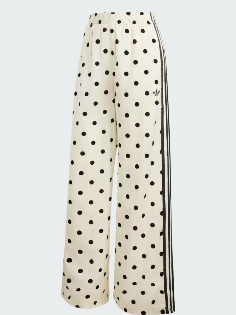 Adidas Originals Polka Dot Wide Leg Track Pants NWT Size L - Picture 2 of 9